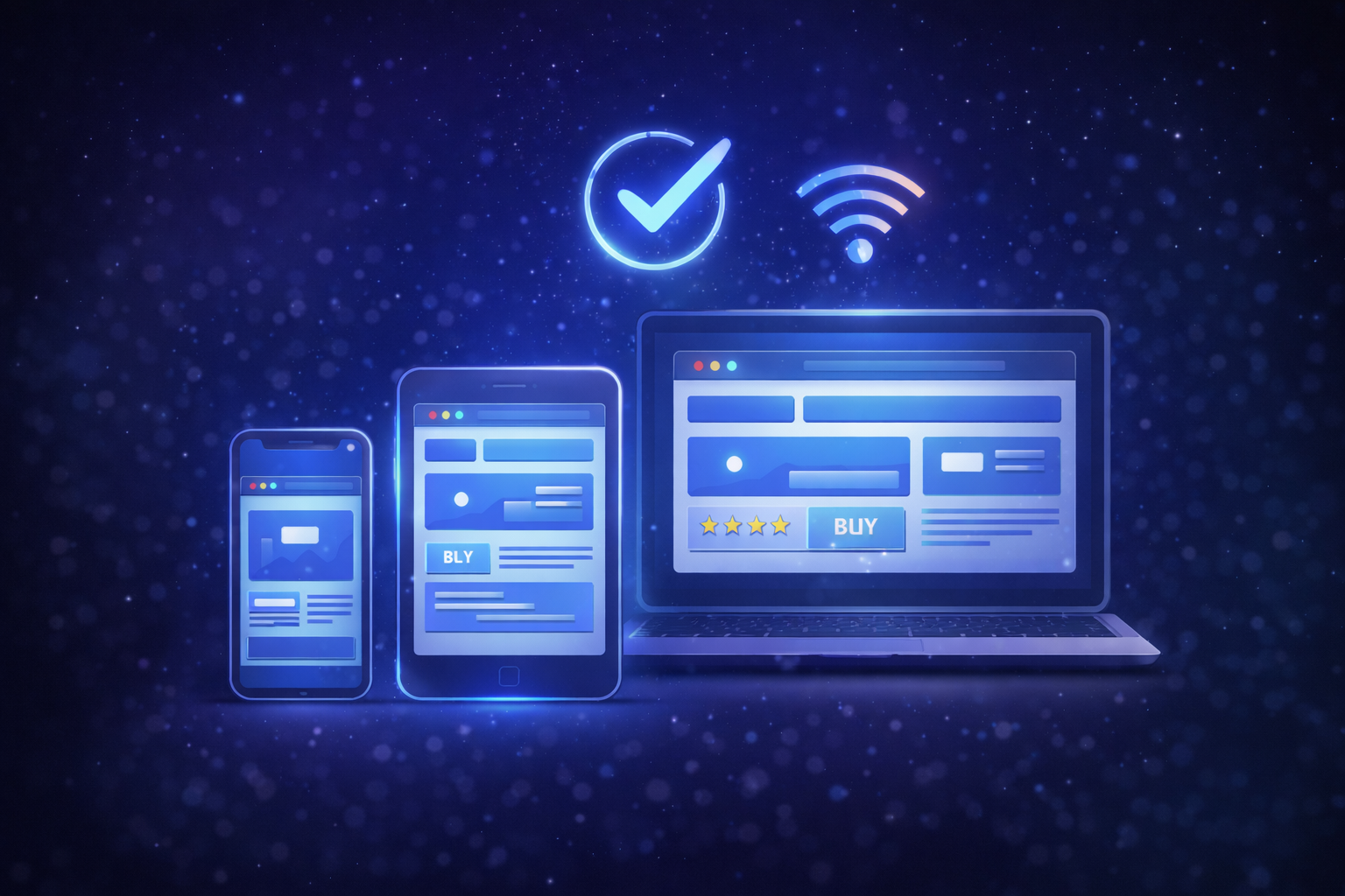 Mobile first 2024 - design responsive moderne, breakpoints 480px 768px 1024px, touch-friendly, fast 4G
